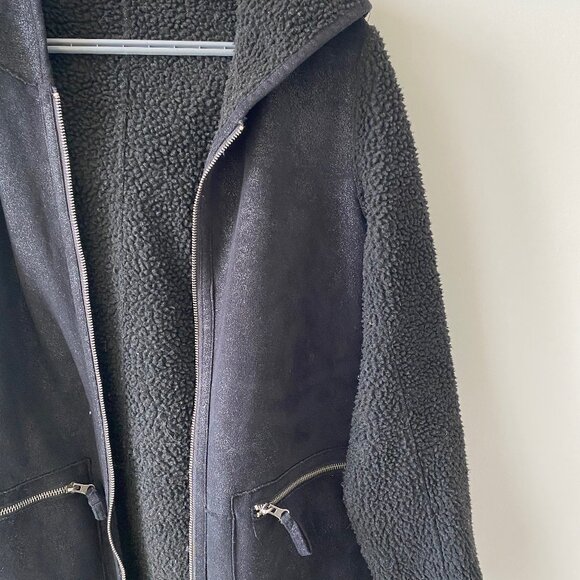 Mavi Reversible Sherpa Suede Coat - Picture 5 of 5